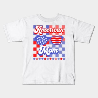 American Mom 4th of July Shirt Kids T-Shirt